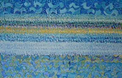 Simona Weller, I Gabbiani amano le stelle 2007 olio su tela 100X155