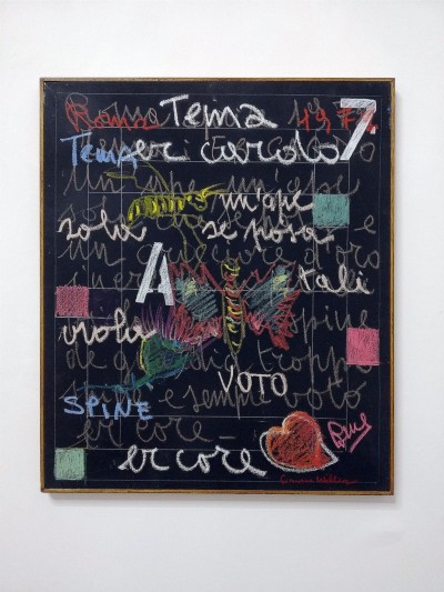 Simona Weller, Er cardo, 1972, pastello su tela, cm 65,5 x 55,5 (con cornice)